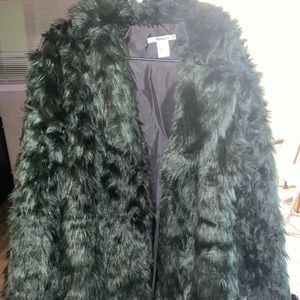 Green Furry Coat